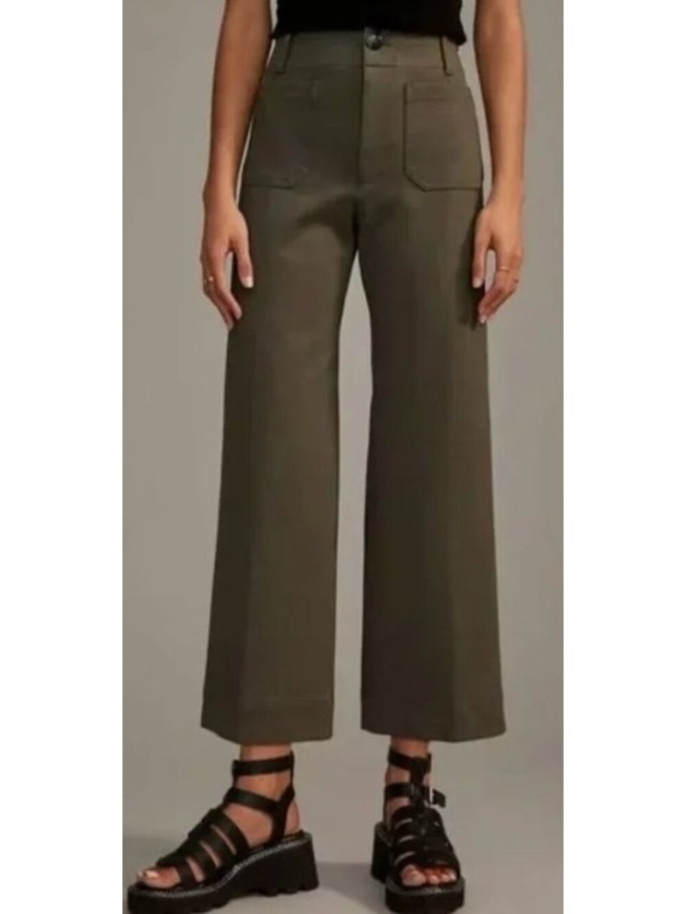 Anthropologie Maeve The Colette Ponte Pants In Holly Green-sz 26